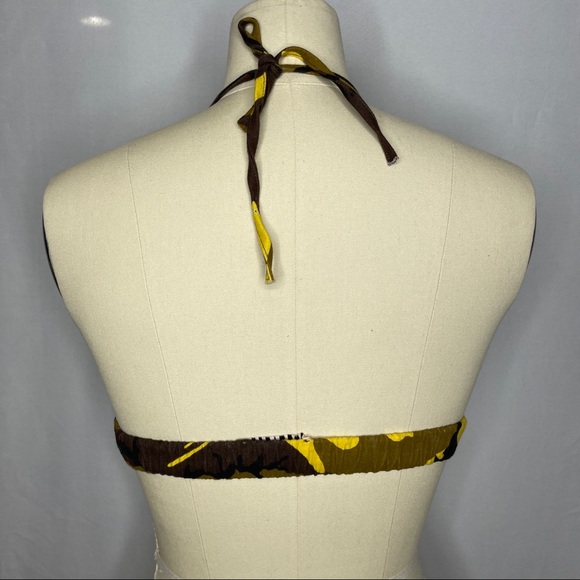 36points Yellow brown and black camo cute bralette - Picture 2 of 4